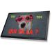 Paillasson humoristique chien à lunettes roses humour